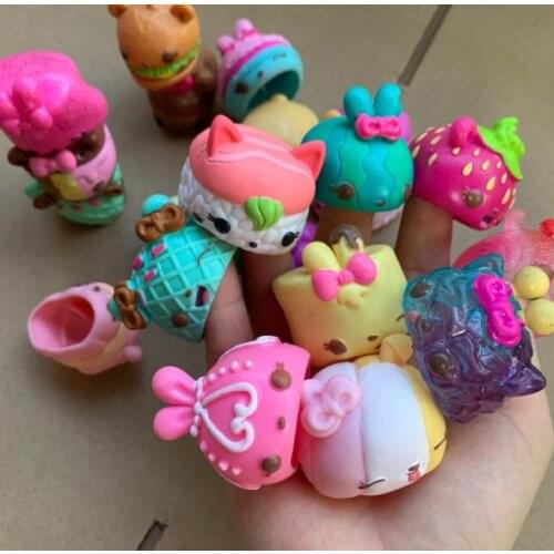 50PCS/lot Cartoon Action Figure Toy Sweet Cute Soft Hollow Little Animal Dolls Birthday Gift For Girls Kids Toys