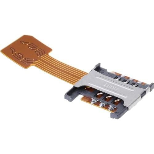 Hybrid Double Dual SIM Card Micro SD Adapter for Android Phone Extender Nano Mic R9JB