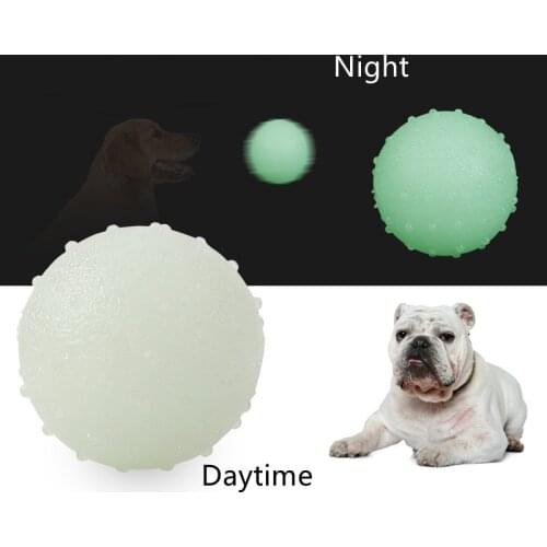 Toys for Dog Dog Ball Puppy Solid Ball Luminous Rubber Bouncy Ball Chew Ball Resistance Training Interactive Dog Toy Pet Supplie