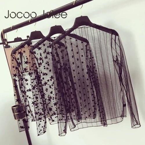 Черные блузки Jocoo Jolee China At AliExpress
