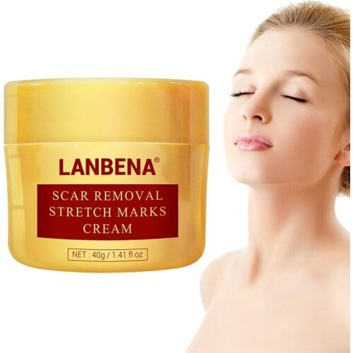 LANBENA Scar Removal Cream Pimples Stretch Marks Cream Face Gel Remove Acne Smooth Whitening Moisturizing Body Skin Care TSLM1