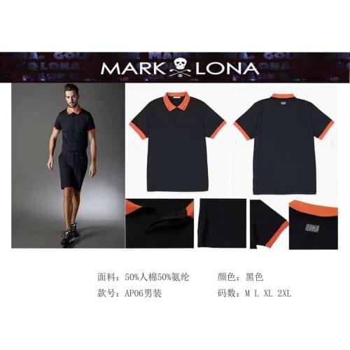 Summer Mens Golf Polo-Shirt Sports Short Sleeve