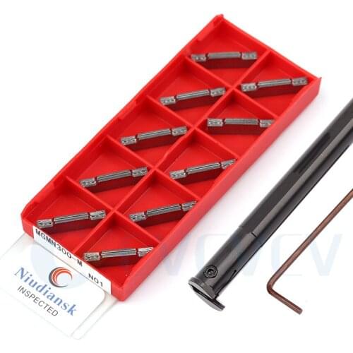 MGIVR2520 MGIVL2520-2 CNC Lathe Groove Cutting Tool Holder +10Pc MGMN400-M Machine Tools Carbide Blade Seismic long life Durable