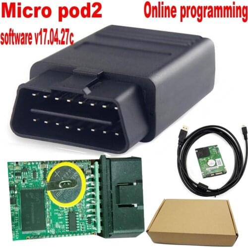 MicroPod2 V17.04.27 MicroPod2 With Software For Chry-sler Jee-p Dod-ge Fia-t Micro-Pod 2 Support Online Diagnostic Programming