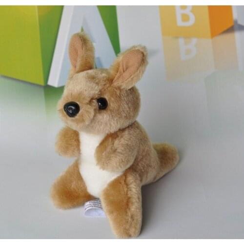 Mini plush kangaroo toy cute kangaroo doll gift about 14cm 0613