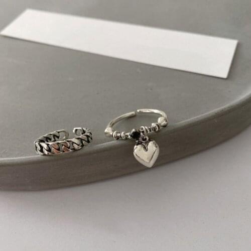 Miuoxion Wholesale Personality Fashion Jewelry Love Tassel Retro Ring For Women Feature Namour Charm Gift All Seasons