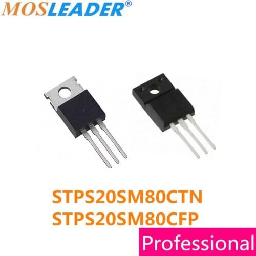 Mosleader 50PCS STPS20SM80CTN TO220 STPS20SM80CFP TO220F STPS20SM80C STPS20SM80CT STPS20SM80CF