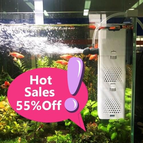 Aquarium Submersible Pump Filter Water Pumping 6W/15W/23W Oxygen Air Pump Oxygenation Wave Maker Filtration Fish Tank Pets