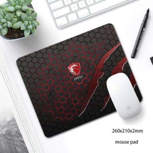 Non-skid MSI Mouse Pad 26x21cm Computer Mousepad Tapis De Souris for Gamer Office PC Desk Mat Mause Pad non-skid mouse pad mat