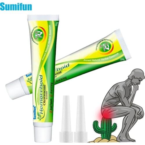 New Sumifun Mint Hemorrhoids Ointment Internal and External Anal Fissure Cream Pain Reliving Chinese Herbs Medical Plasters