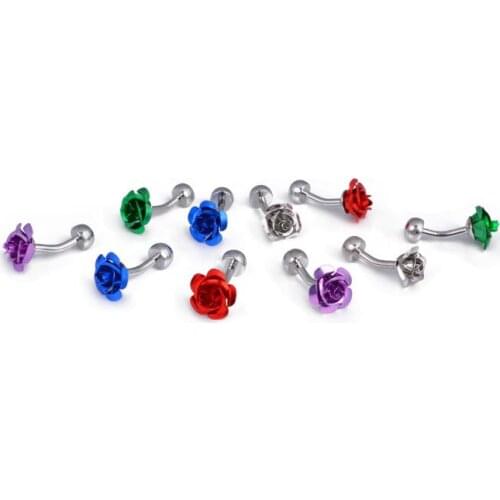 Newest Fashion Rose Cufflinks Novelty Romantic 3D Rose Shape Cuff Links Men Women Shirt Cuff Buttons Fashion Jewelry 20pairs/lot