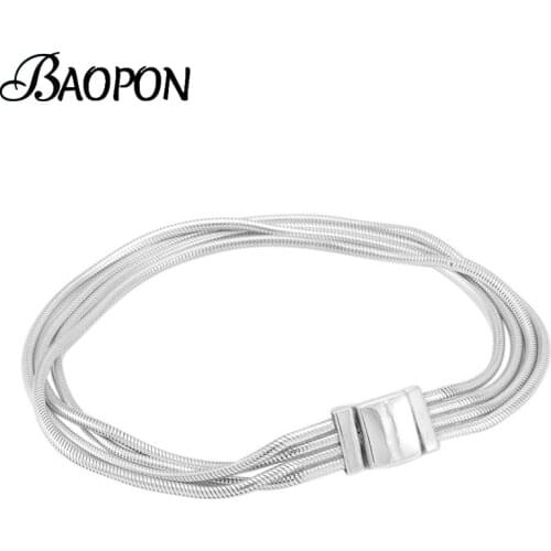 New Arrival Christmas Gift Silver Color Stainless Steel Mesh Bracelets With Fashion Charm Bracelets Bangles For Women Lover Gift