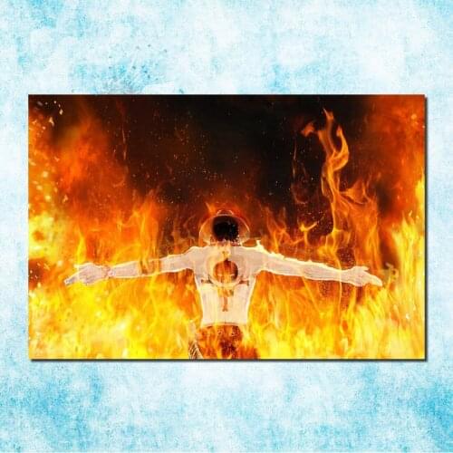 One Piece Luffy Japan Hot Anime Silk Canvas Poster 13x20 24x36 Inch Pictures For Room Decor Gift -5