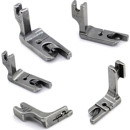 High Quality 5Size 1/4" 6.4mm 5/16" 8mm Sewing Machine Industrial Hemmer Presser Foot/feet