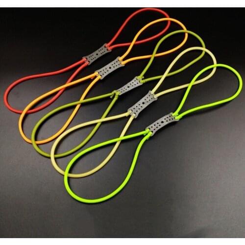10pcs Natural Latex Slingshots Rubber Tube Band For Slingshot Shooting Hunting Slingshot Catapult Elastic Part Bungee Equipment