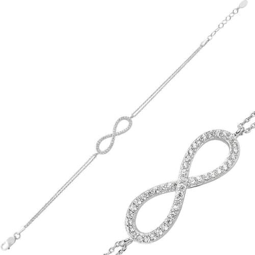 Silver Infinity Ladies Bracelet
