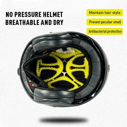 SUNRIMOON Silicone helmet pad thermal insulation and breathable inner liner is suitable for most helmet motorcycle bike fitting