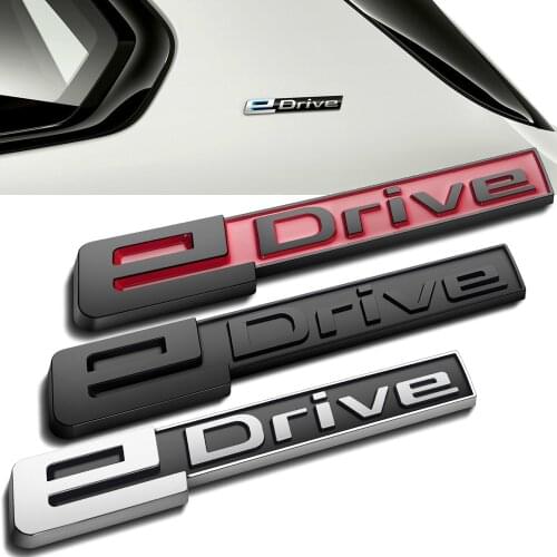 EDrive Logo Nameplate For BMW 3 5 7 series X1 iX3 X2 X3 X5 X7 i3 F34 F35 F18 E90 E Drive 3D Letters Badge Sticker Car Tuning