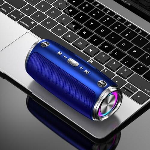 Bales HIFI 20W Bluetooth Speaker Wireless Column Outdoor Portable TWS Subwoofer Radio Bass Soundbar Speakers With LED Lights