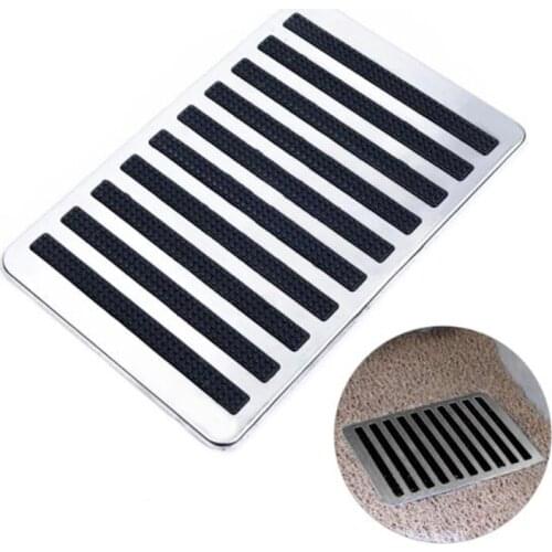 Universal Car Auto Floor Carpet Mat Patch Foot Heel Scuff Plate Pedal Pad Anti-skid Pad 23.5X16cm Interior Accessories NEW