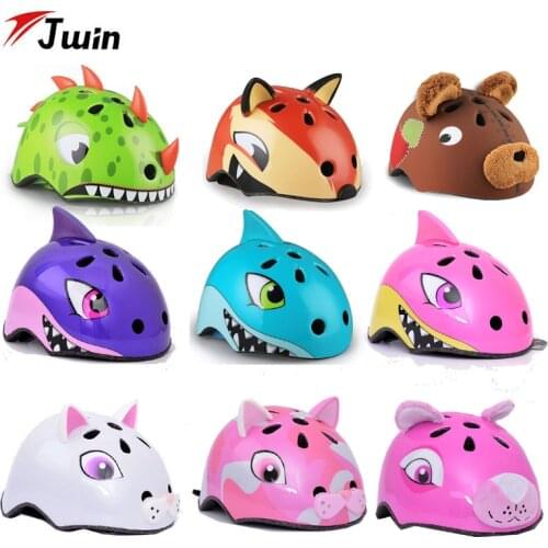 Bicycle Helmet Childrens Cartoon Animal Riding Roller Skating Protective Gear Sports Helmet Riding Hat Skateboard Helmet