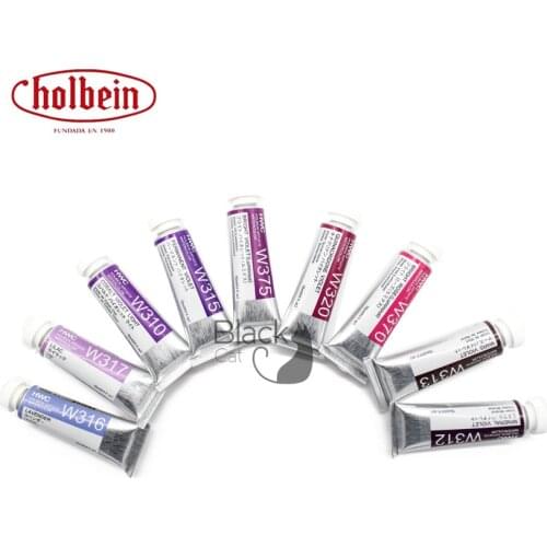 Japanese Original Holbein Watercolor Paint Artist Grade 15ml Tubular Watercolor Purple Single Branch Water Color