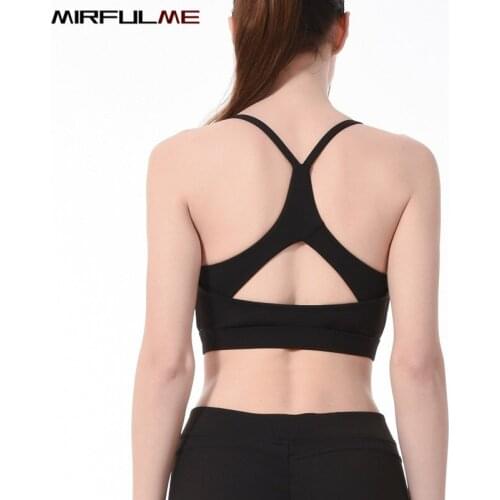 Women Sport Bras Back Hollow Yoga Bra Female Shockproof Padded Gym Vest Push Up Tank Tops Running Underwear Fitness Undershirts