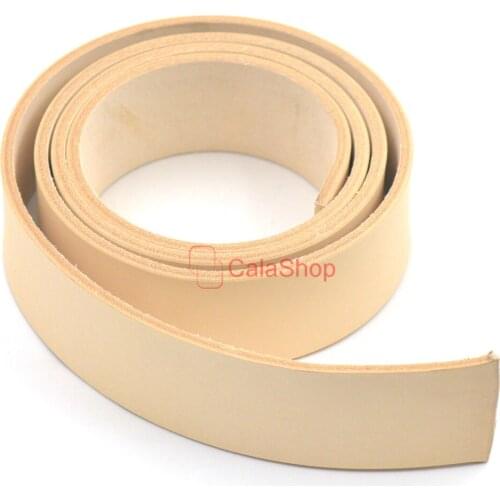 1 Pcs / Lot 38mm 1.5" Width Natural Tanned Leather Strip Leather Belt Straps Blank DIY For Suture Needle Buckle Buck