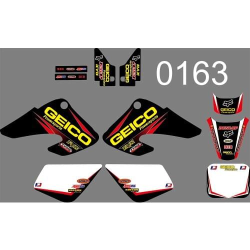 3M Motorcycle graphics 3 STYLES TEAM GRAPHICS BACKGROUNDS DECALS STICKERS FOR HONDA XR50 2000 2001 2002 2003