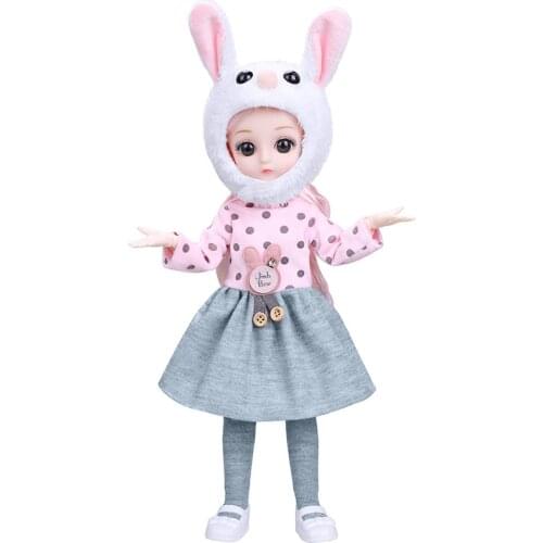 30 Cm Doll Clothes Suit Animal Zodiac Baby Doll Accessories Dress Up Dress12 Inch Skirt Costume Doll Toy Bjd Clothes 1/6