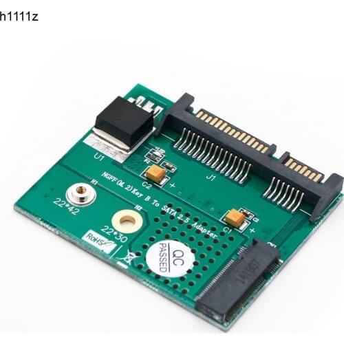 M.2 NGFF SSD to SATA 2.5" Adapter M.2 to SATA Converter Card Computer Components 3.3V LED B Key Connector for 2230 2242 M2 SSD