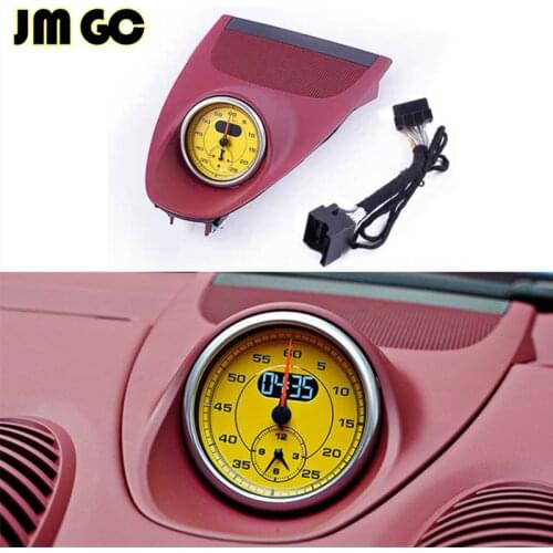 Car clock suitable for Porsche 918 2016-2020 dashboard interior center clock, compass electronic timer, automatic clock