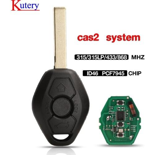 Kutery 10PCS Car Remote Key for BMW CAS X3 X5 Z3 Z4 Z8 3/5/6/7 E63 E60 Series Keyless Entry Transmitter for CAS2 System