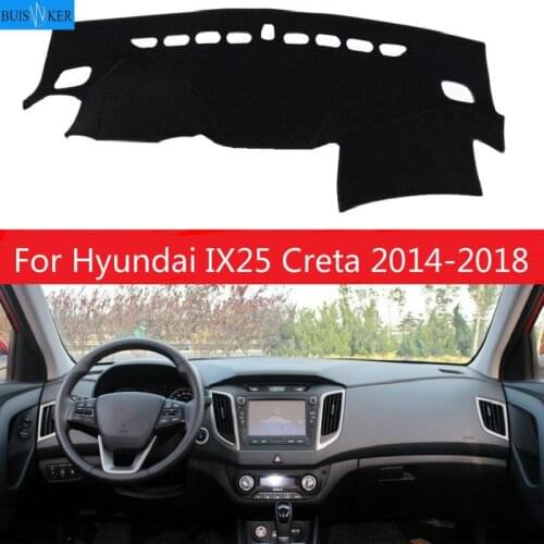 For Hyundai IX25 Creta 2014-2018 Right and Left Hand Drive Car Dashboard Covers Mat Shade Cushion Pad Carpets Accessories
