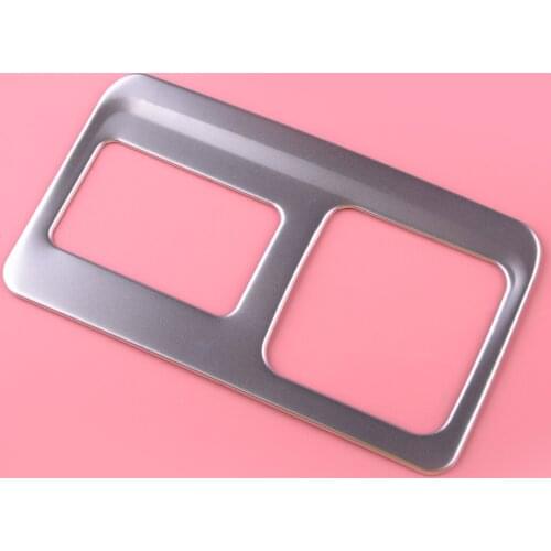 CITALL Rear USB Port Charging Socket Power Adapter Outlet Cover Trim Fit For Chevrolet Blazer 2019 2020 Silver Steel