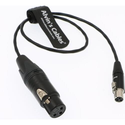 Alvins Cables Mini XLR 3 Pin to XLR 3 Pin Female Adapter Cable for Sound Devices 442