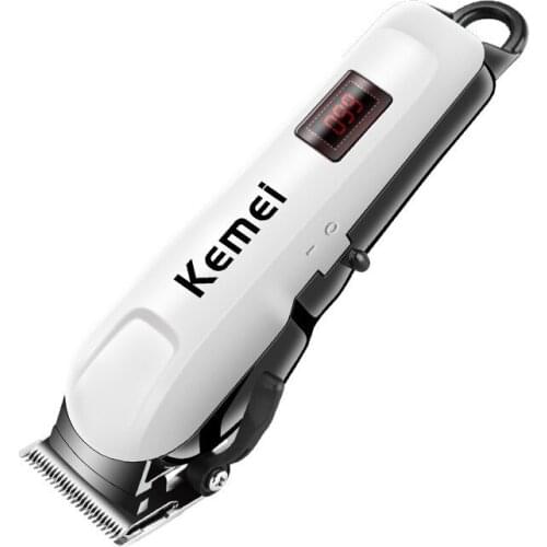 Kemei LCD Display Electric Clippers Professional Hair Rechargeable Mens Trimmer Haircut Barber Shaver Hair Trimmer KM-809A