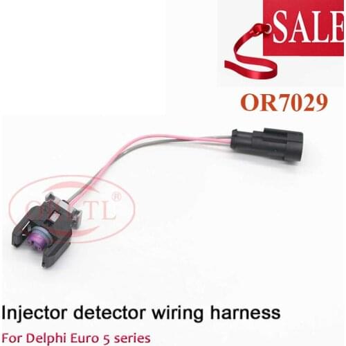 4pcs ORLTL injector detection line OR7029 for DE LPHI Euro 5 Auto diesel injector wiring harness