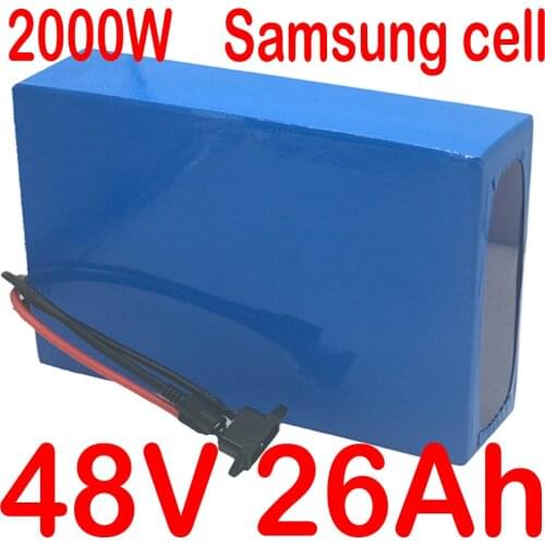 48V 10Ah 13Ah 15Ah 18Ah 20Ah 22Ah 25AH Lithium Battery use samsung cell 48V 1000W 1500W 2000W 48V 25AH Electric Bike Battery