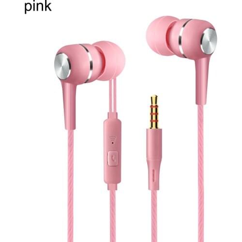 3.5mm In ear Earphone Wired Control Earbud With Mic Gaming Headset For Smart Phone Earphone Sports Music наушники для смартфона