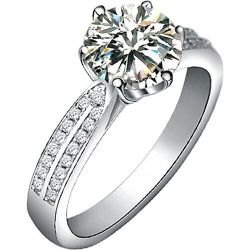 New Trendy Bohemian Crystal Inlaid Ring Ladies Ring Engagement Wedding Ring Fashion Rhinestone Inlaid Ring Accessories Jewelry