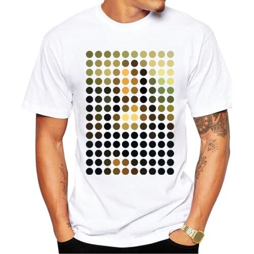 New Arrivals Fashion Mona Lisa Remix Design Mens T Shirt Boy Hipster Cool Tops Casual T-shirt