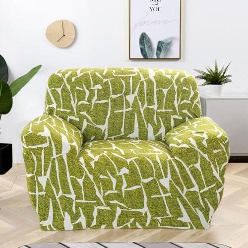 Red Pattern Single Sofa Cover Cotton Stretch Elastic Sofa Covers for living Room Copridivano Slipcover for Armchairs couch cover