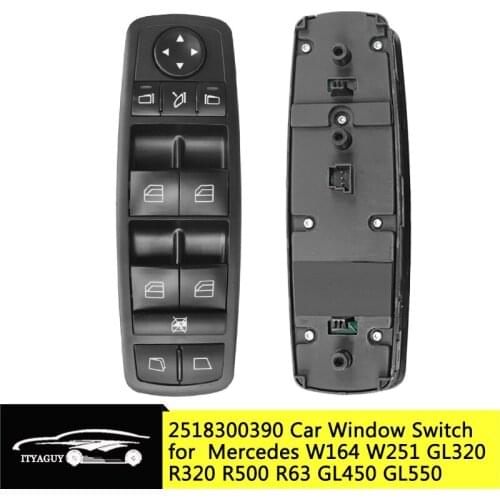 Front Left Car Window Mirror Switch Control Button A2518300390 For Mercedes W164 W251 GL320 R320 R500 R63 GL450 GL550 2518300390