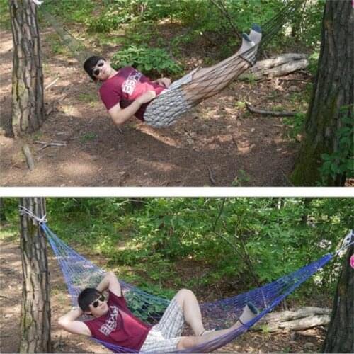 240*80CM Portable Tree Hanging Hammock Garden Nylon Swing Chair Outdoor Camping Meshy Hammock