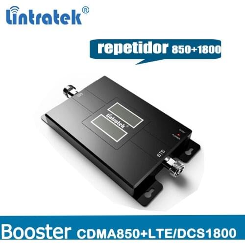Repetidor GSM CDMA 850MHz DCS 1800 Signal Repeater Dual Band 2G 3G 4G Signal Booster 3G LTE 850+1800 mHz (Band 3&5) Celular @4.8
