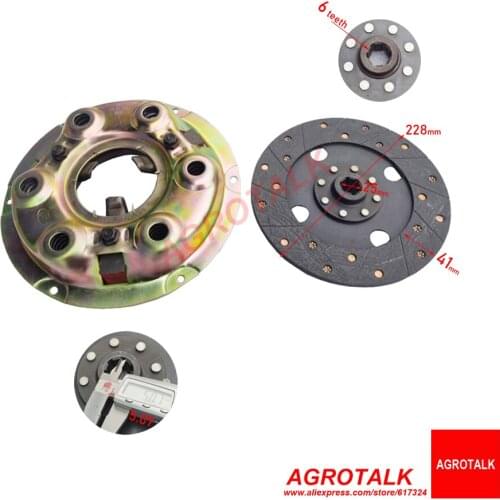 Clutch assembly with driven disc for Dongfanghong DFH180 tractor, part number: 18.21.011