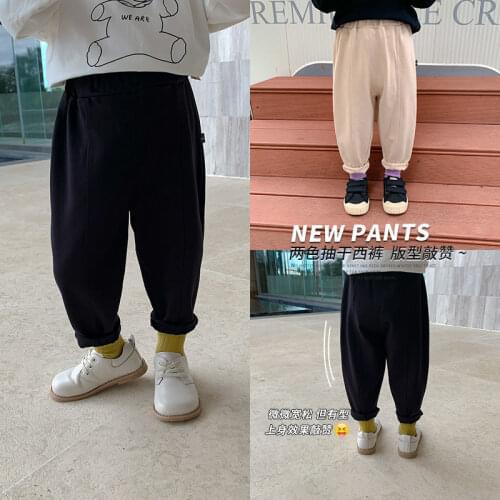 2021 new spring autumn summer Girls Kids Boys cotton pants comfortable cute baby Clothes Children Clothing