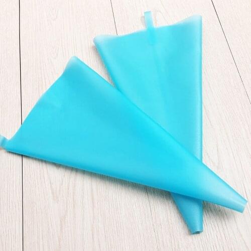 1Pcs Blue TPU 8/10/12/14/16/18Inch Silicone Pastry Bag Reusable Cake Decorating Kitchen DIY Tools