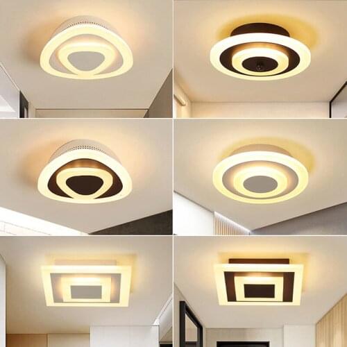 Modern LED Ceiling Lamp Corridor Lamp Bathroom Living Room Round Square Lighting Home Decoration Creative Bedroom Lighting
